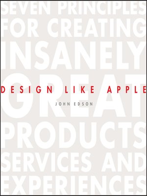 cover image of Design Like Apple